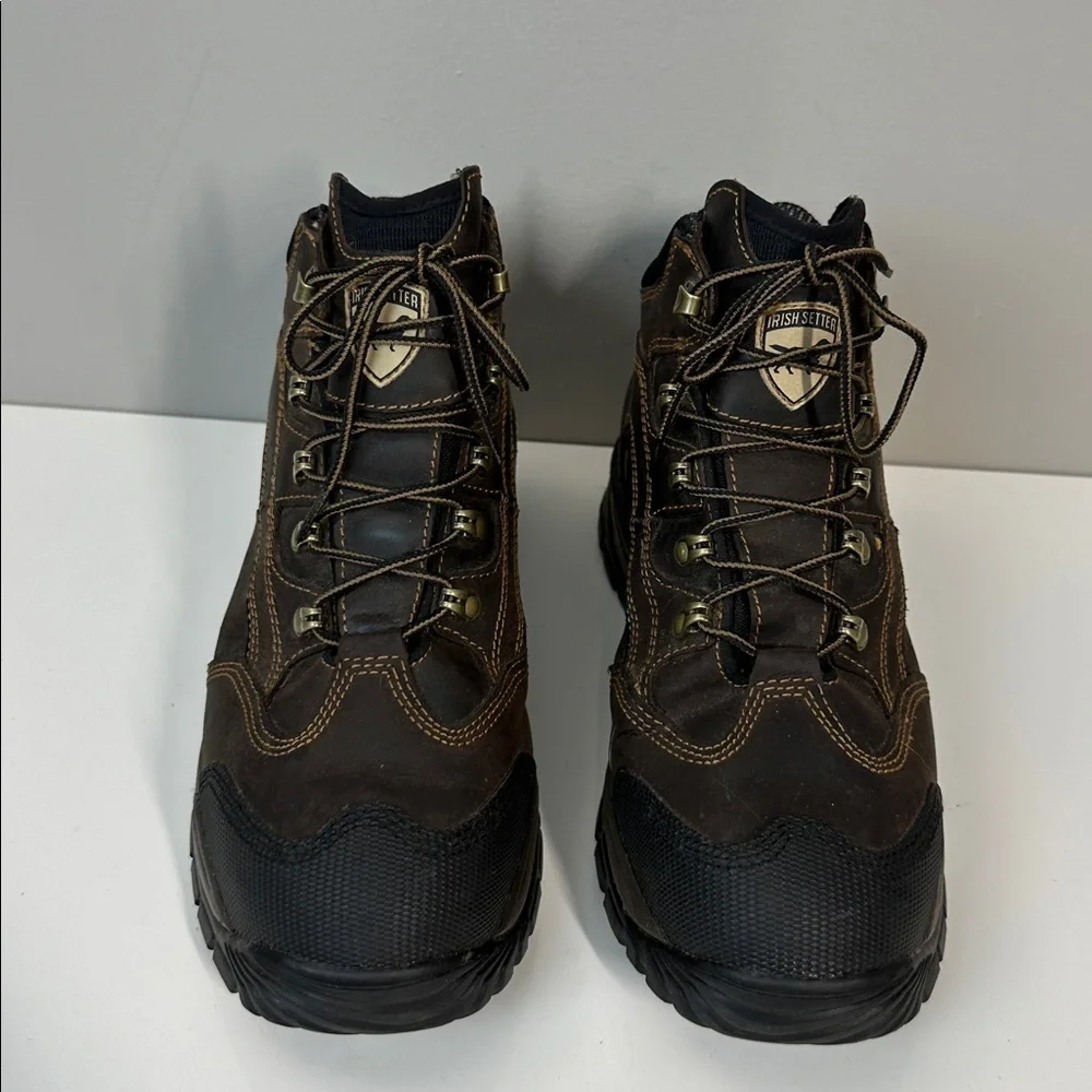 Irish Setter 83402 Two Harbors Leather Waterproof Steel Toe Hiker Boot Size 10.5